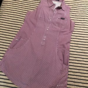 Columbia Super Bonehead Sport PFG Dress Gingham XL